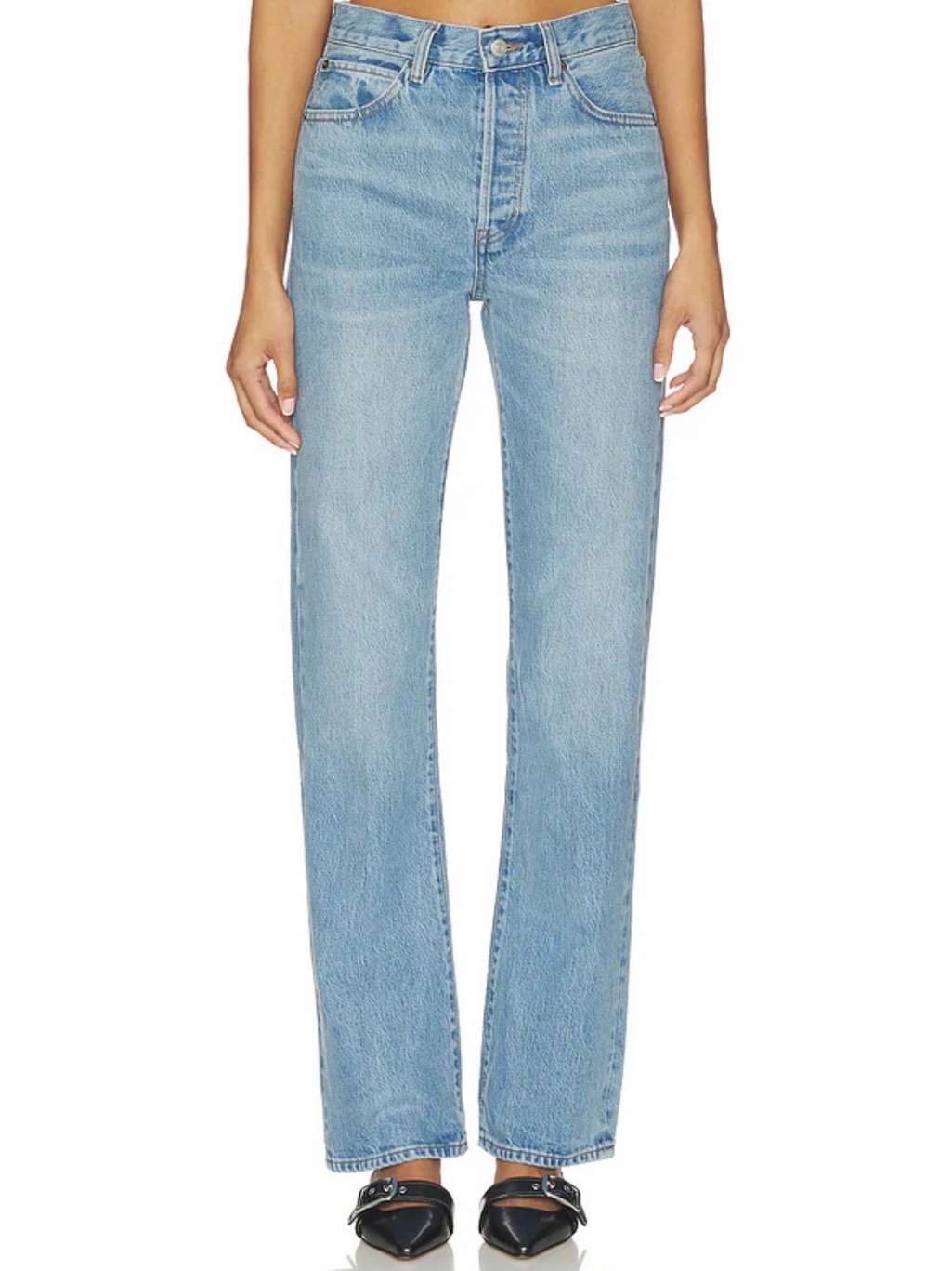 Frame Denim The Vertical Straight Leg Jeans (Wash Is Called Static)